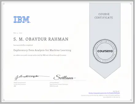 Exploratory Data Analysis for Machine Learning