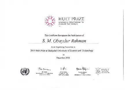 Hult Prize SUST 2019 — Participation