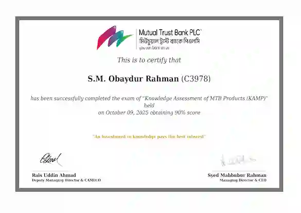 Knowledge Assessment of MTB Products (KAMP-1)