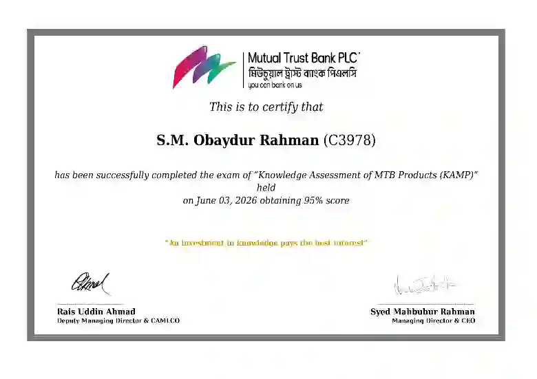 Knowledge Assessment of MTB Products (KAMP-2026)